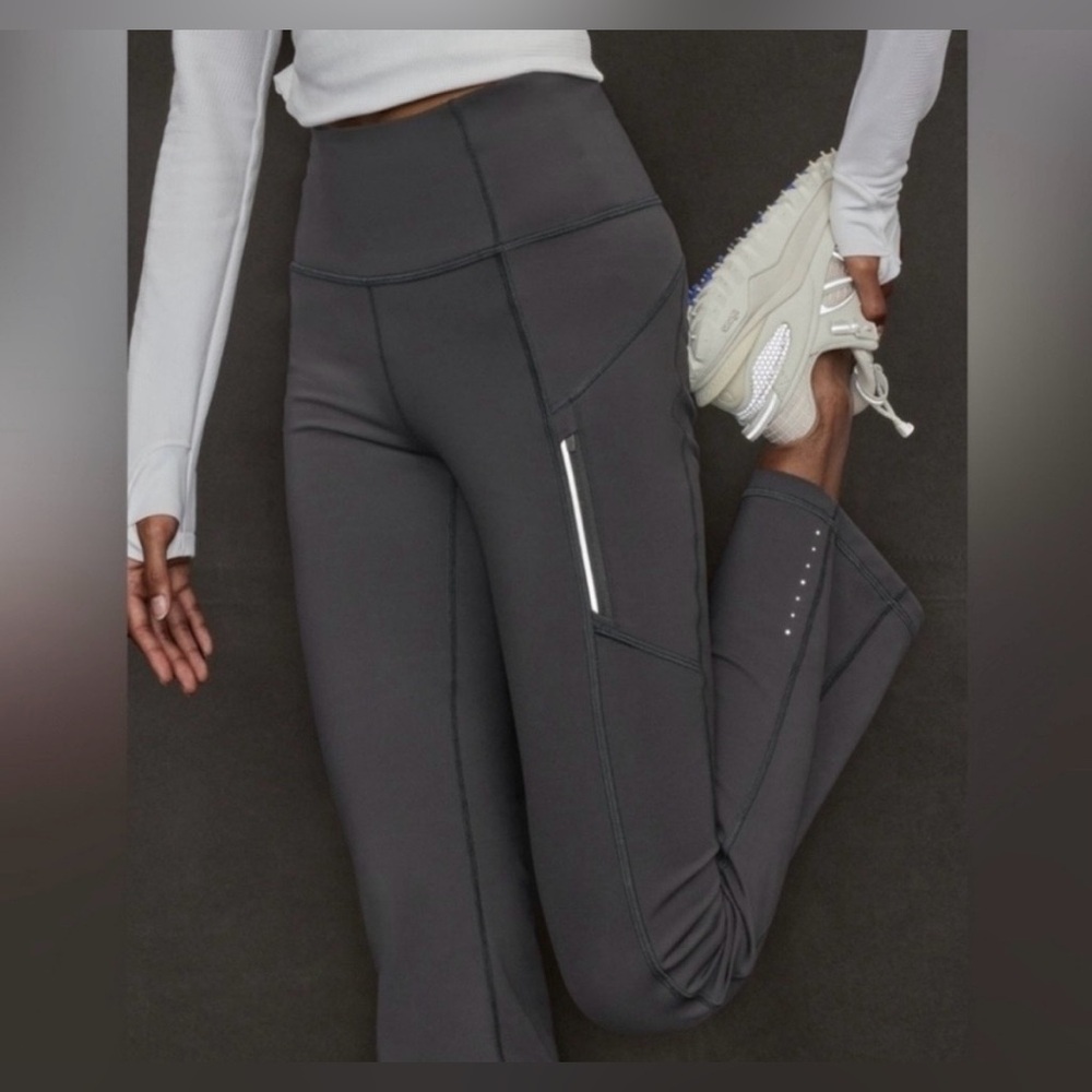 Athleta Black Ranier Bootcut Pants sz Large